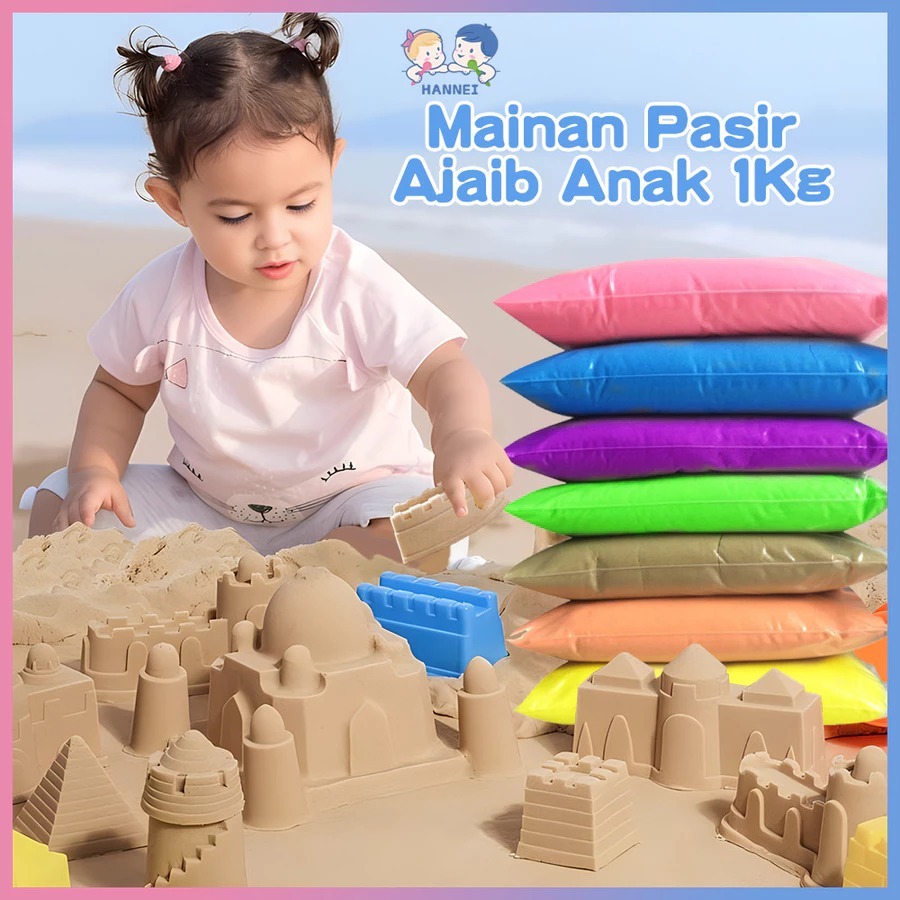 Magic Sand Mainan Pasir Ajaib Anak 1KG Pasir Ajaib Refill Anak