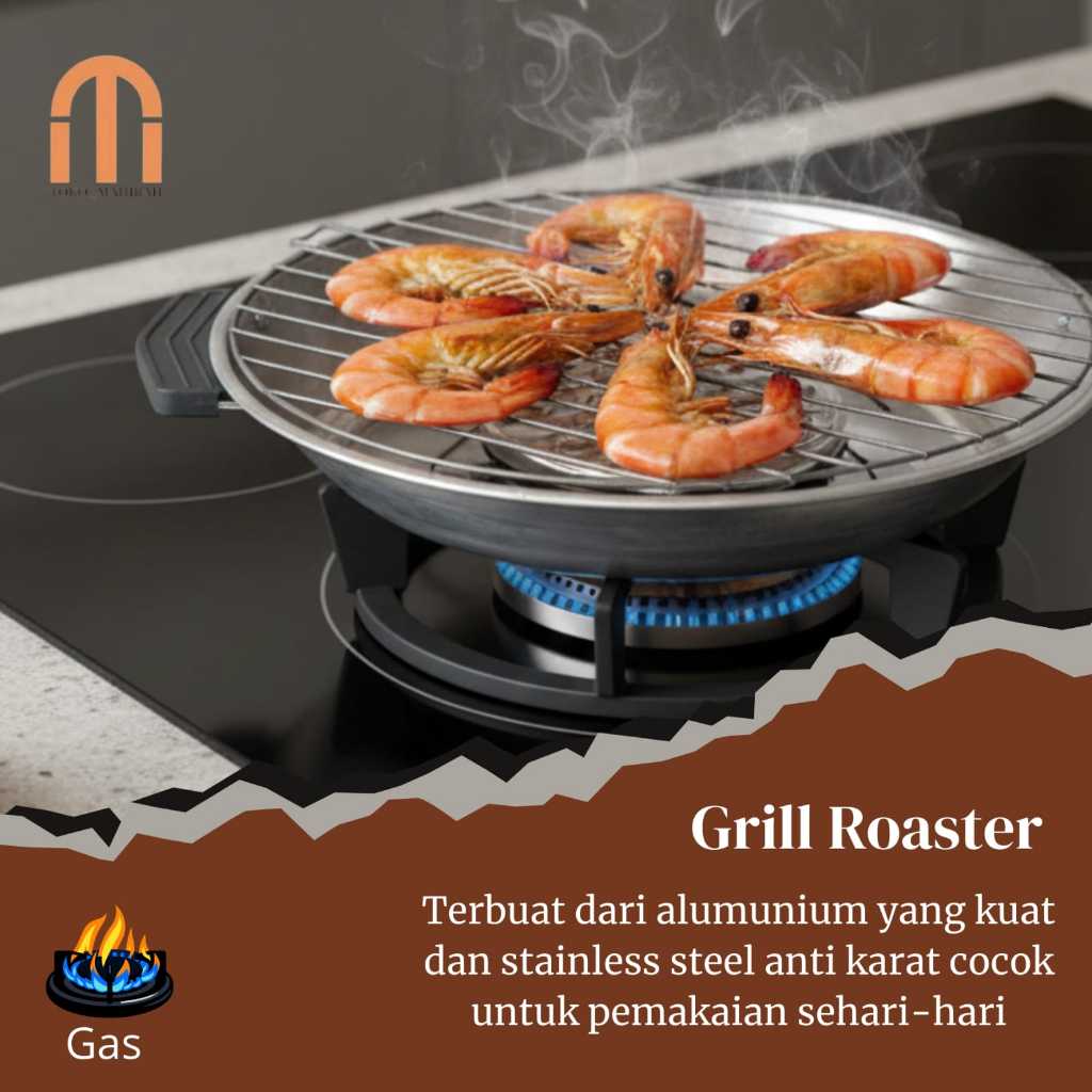 Grill Roaster Alat Pemanggang Praktis Serba Guna Anti Karat
