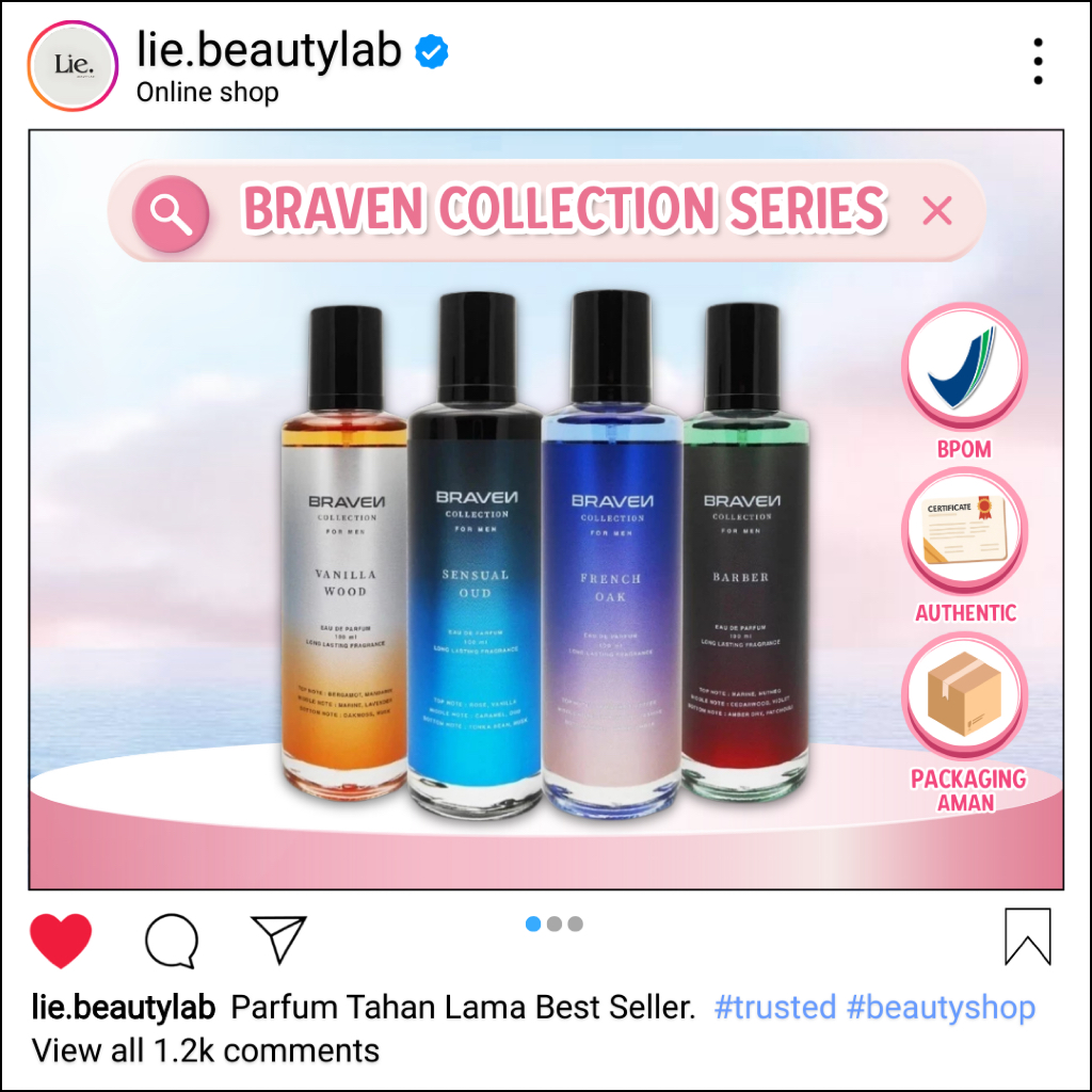 Braven Parfum Collection Series 100ml | Lie Beauty