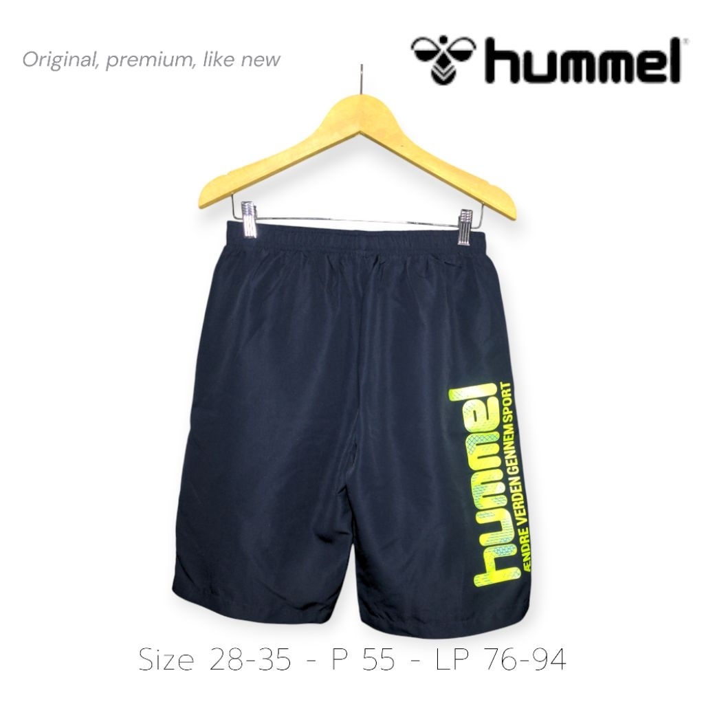 Hummel Short Pants Celana Pendek Olahraga Badminton Running Tennis Futsal Original Size 28-35