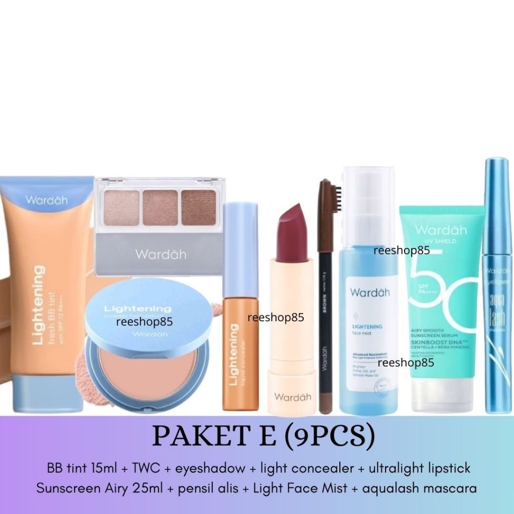 WARDAH Seserahan Make Up 1 Set Lengkap | Seserahan Lamaran Wardah | Make Up Set
