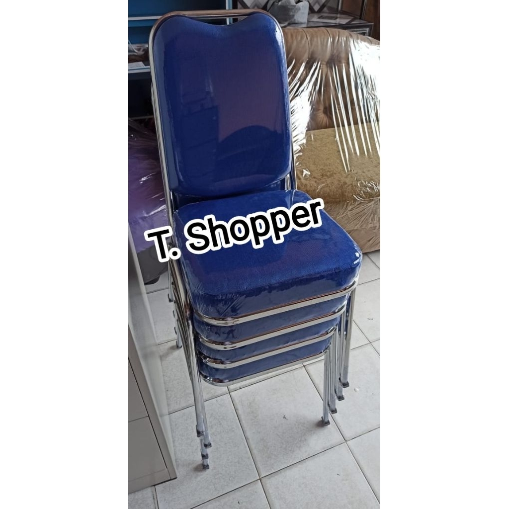 READY Kursi Susun Besi / Kursi Kantor / Kursi Pesta (Khusus Gojek)