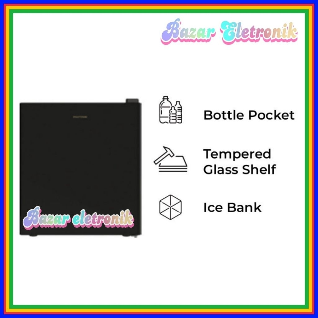 KULKAS POLYTRON PRH51X / KULKAS PORTABLE POLYTRON PRH 51 / KULKAS MINI POLYTRON 50 LITER