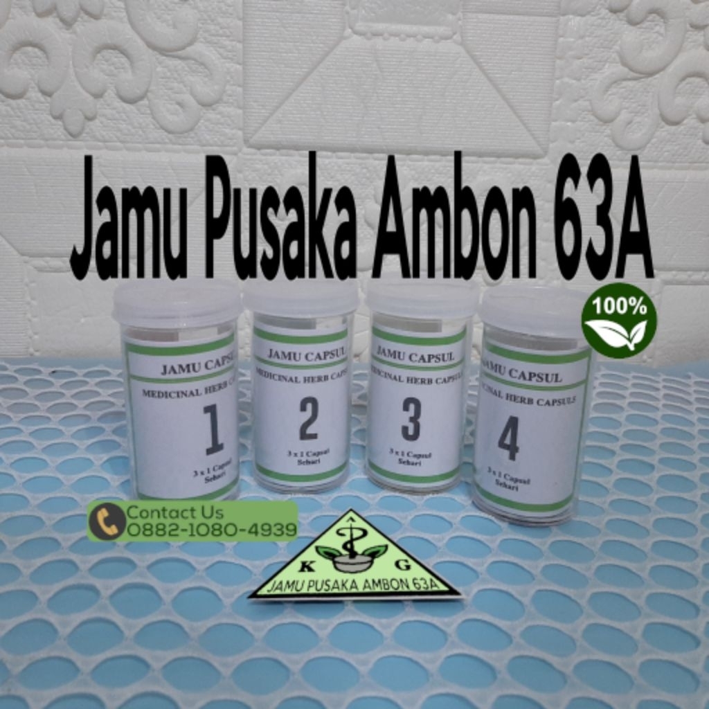 Jamu Prostat. Herbal - Jamu Pusaka Ambon 63A untuk Pembengkakan kelenjar Prostat