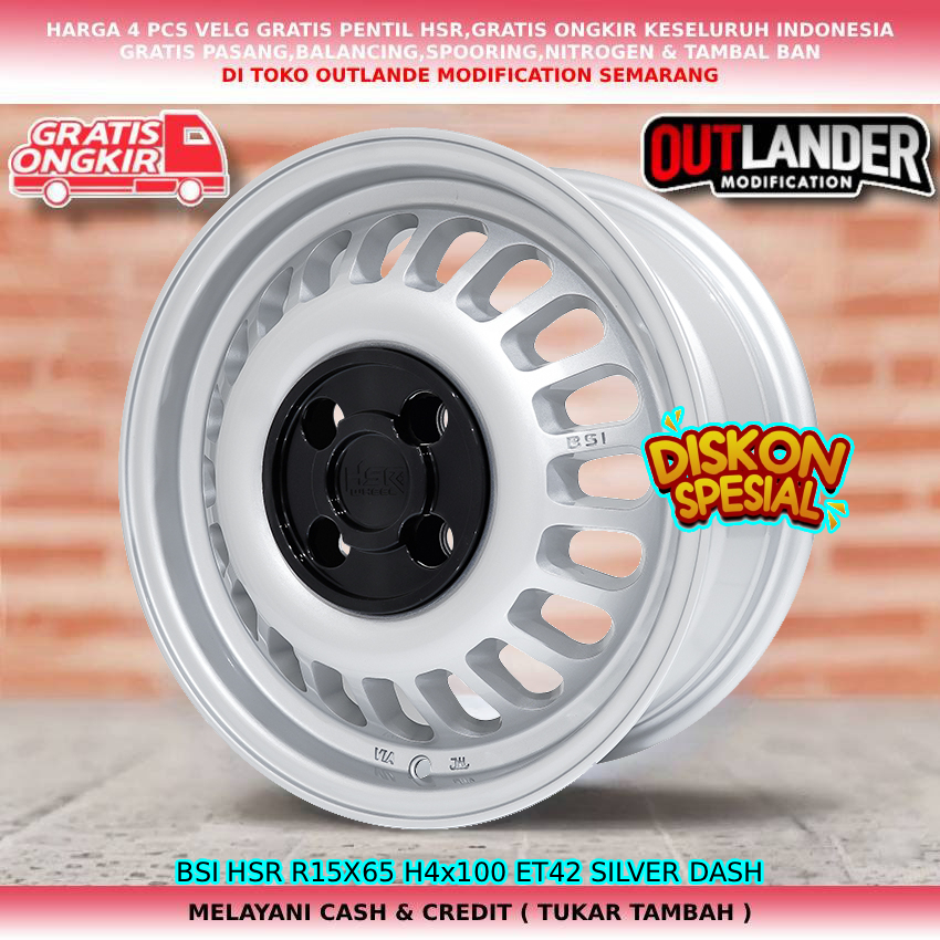 Velg racing untuk mobil Agya| Altis| Swift| WagonR| Estilo| Splash| Karimun| dll velg hsr bsi R15