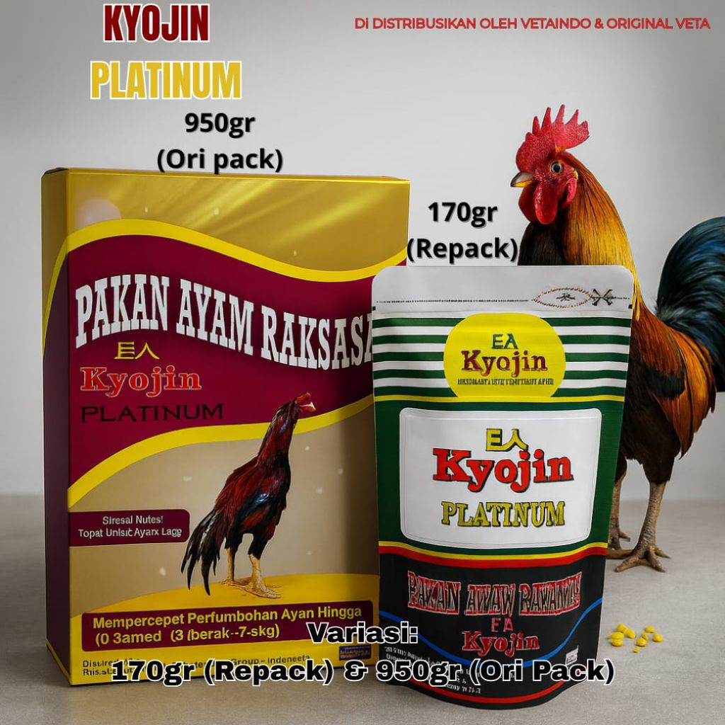 KYOJIN PLATINUM 950gr PAKAN AYAM RAKSASA PERCEPAT PERTUMBUHAN AYAM ADU