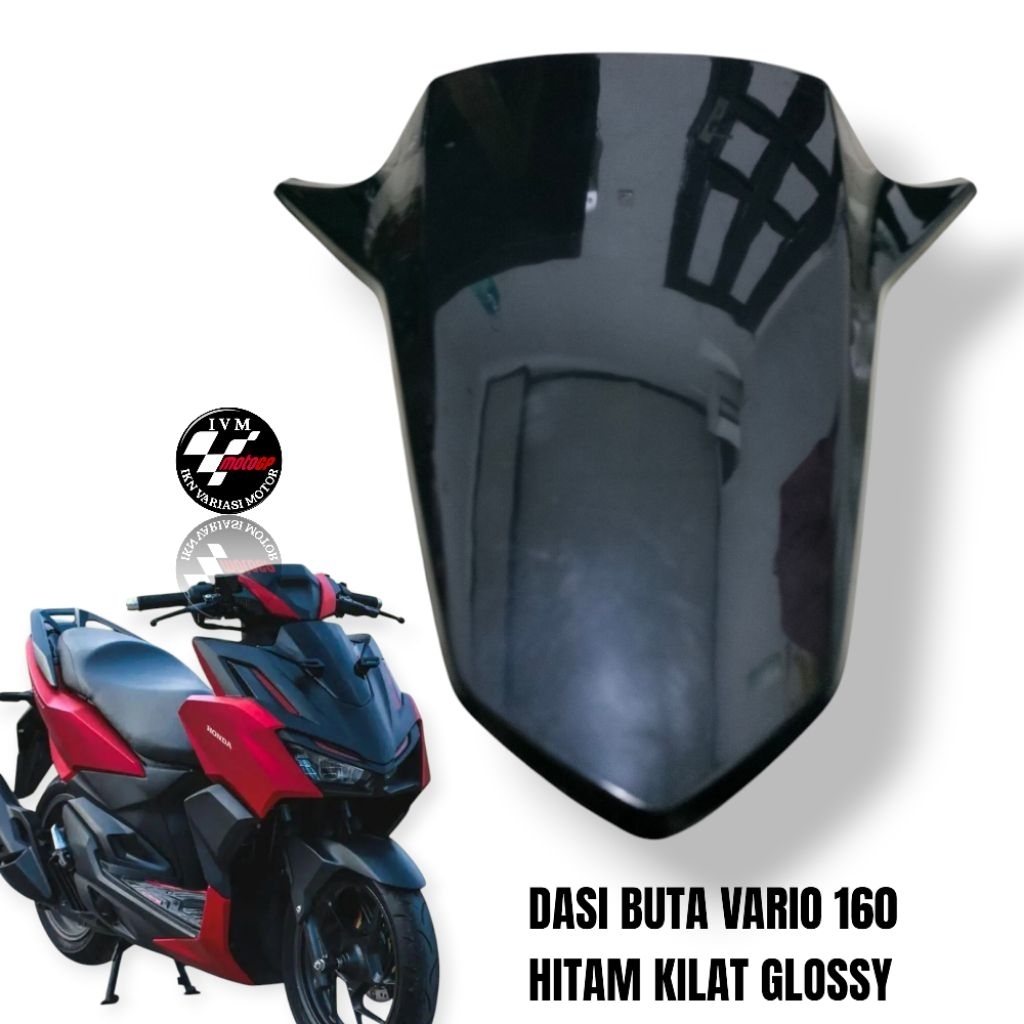 Termurah di shopee Dasi Buta Vario 160 Tameng Depan Nopol Buta hitam polos