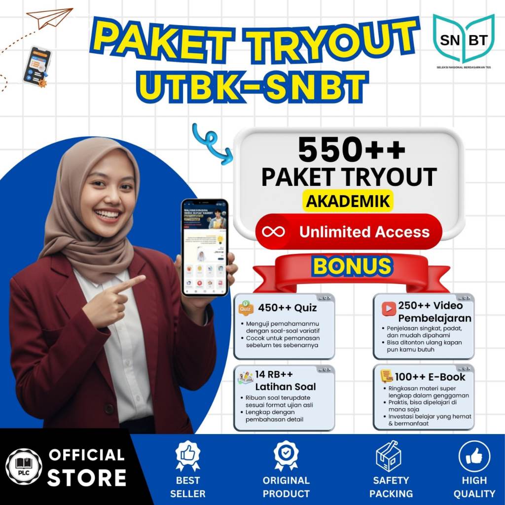 PLC - Tryout Online UTBK-SNBT 2026 – Aplikasi CAT Online, Tryout & Akun Belajar Lengkap