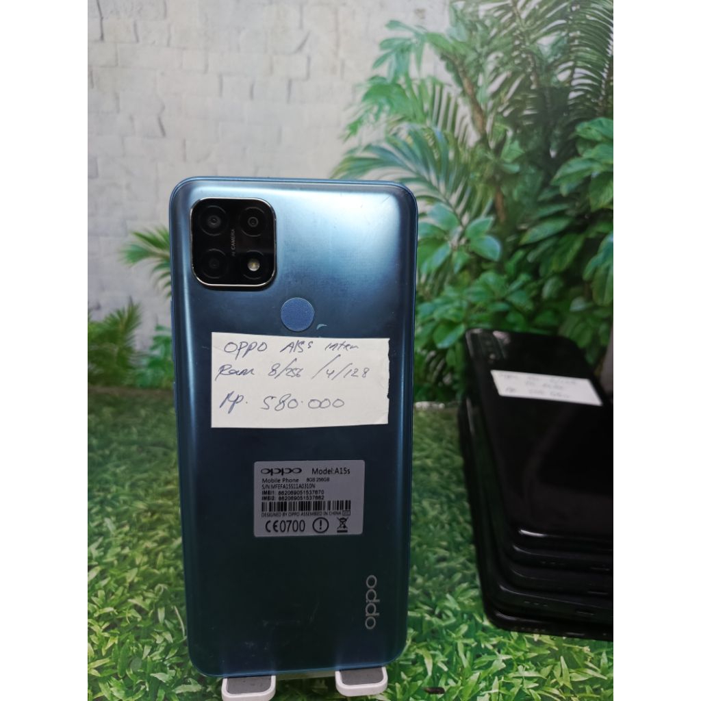 Oppo a15s inter ram 8/256 asli ram 4/128