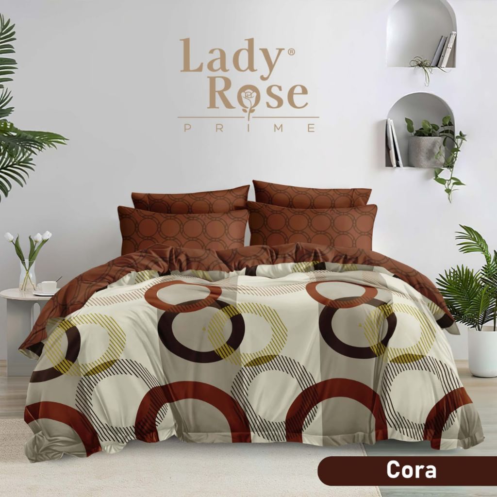 LADY ROSE - Bedcover lady rose set queen 160x200 king 180x200 tinggi 30cm bedcover flat lady rose or