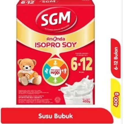 SGM ISOPRO SOY 6-12 BULAN /SGM SOYA 6-12 BULAN 400 GRAM.
