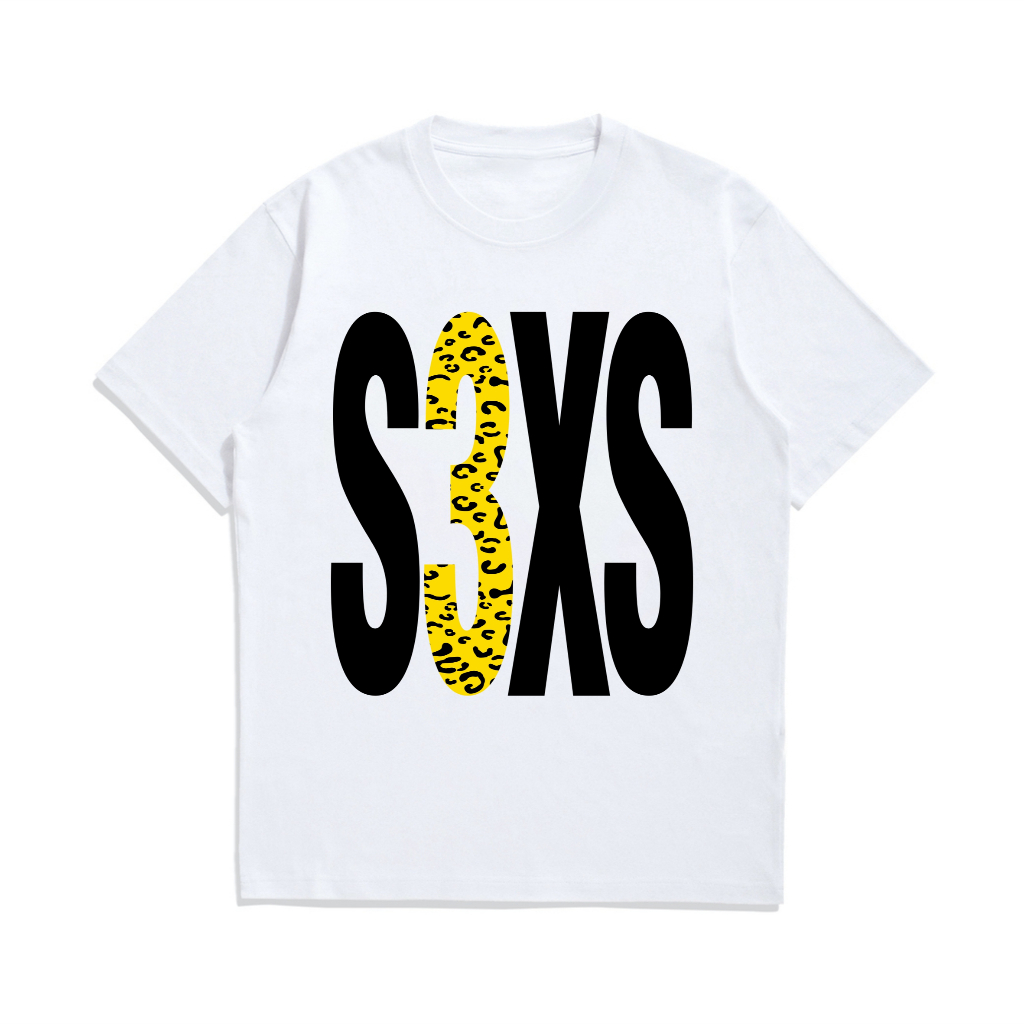 S3XS ONLY TENXI NAYKILLA JEMSI TSHIRT BOXY LEOPARD YELLOW