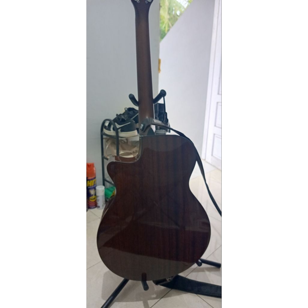 Gitar Ibanez Akustik AEG70 Sunbrush Original Bonus Strap original Ibanez, poto asli