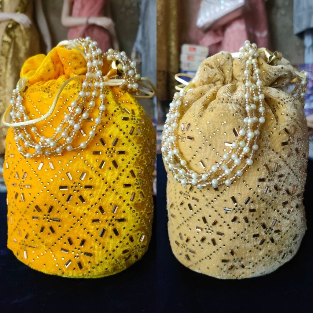 Tas india // potli bag india // Tas pesta // Tas etnik // Tas mewah Swarosky