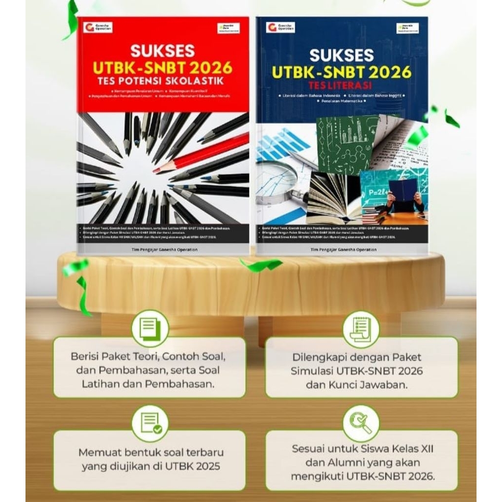 PAKET (BUNDLING) BUKU UTBK SNBT 2026 - BUKU SUKSES UTBK SNBT 2026 GANESHA OPERATION