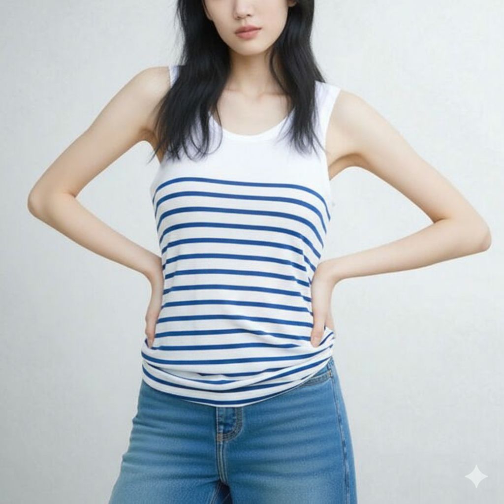 tank top j.crew weekday striped atasan singlet garis branded wanita