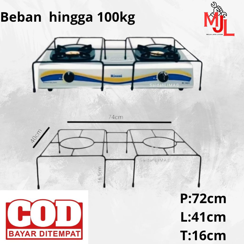Dudukan kompor gas tatakan rangka kompor gas  jagrak kompor gas