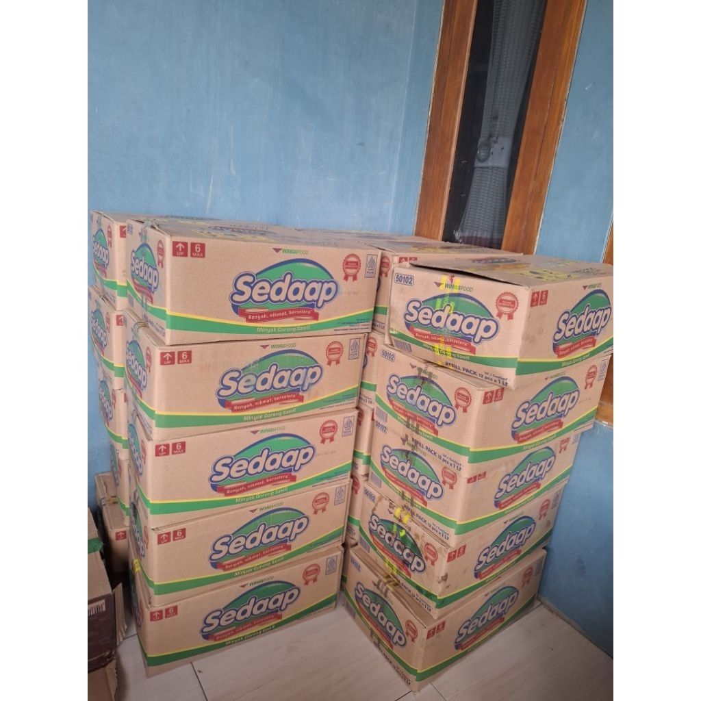 Minyak Goreng Sedaap 1 Liter – 1 Dus Isi 12 Pcs – Minyak Sedaap Original Fresh Stock