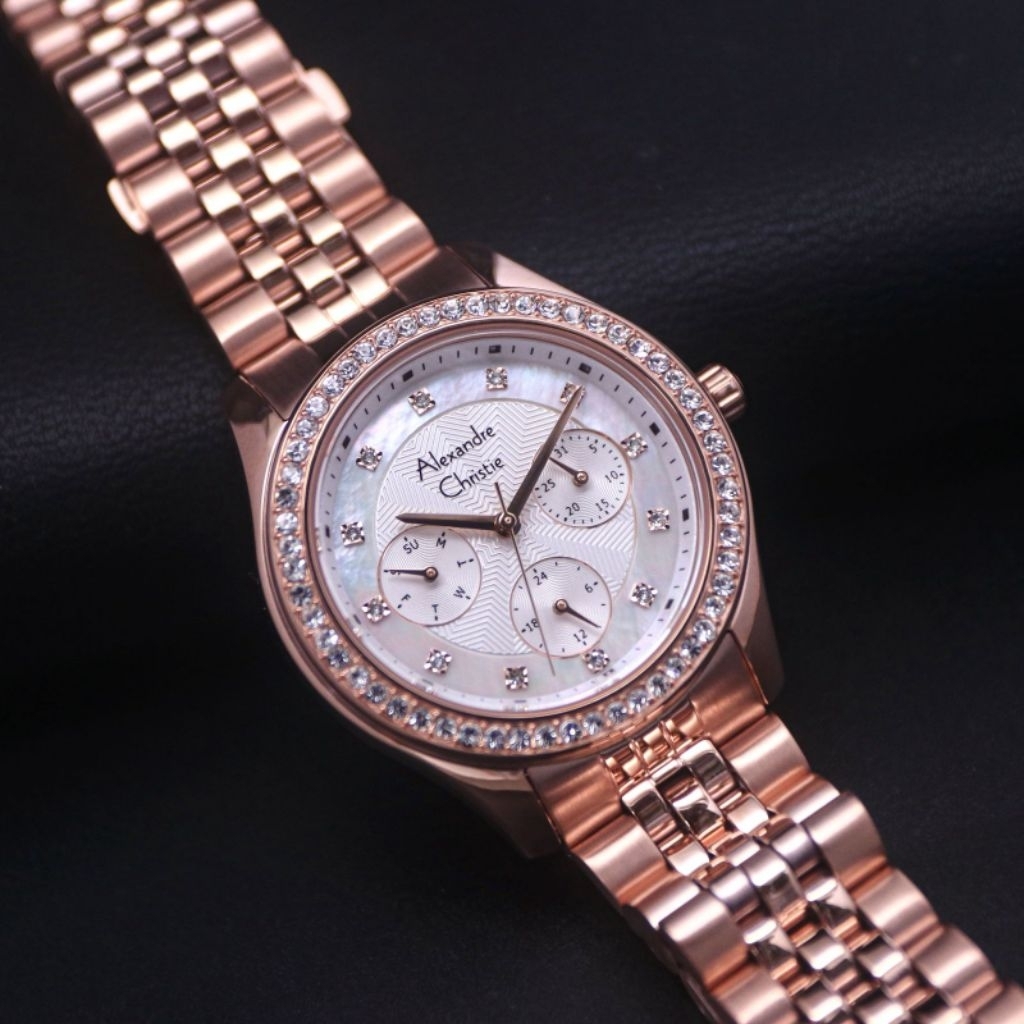 Jam Tangan Analog Wanita Terbaru Merk Alexandre Christie 2964BF Original 100% Garansi Resmi 1 Tahun