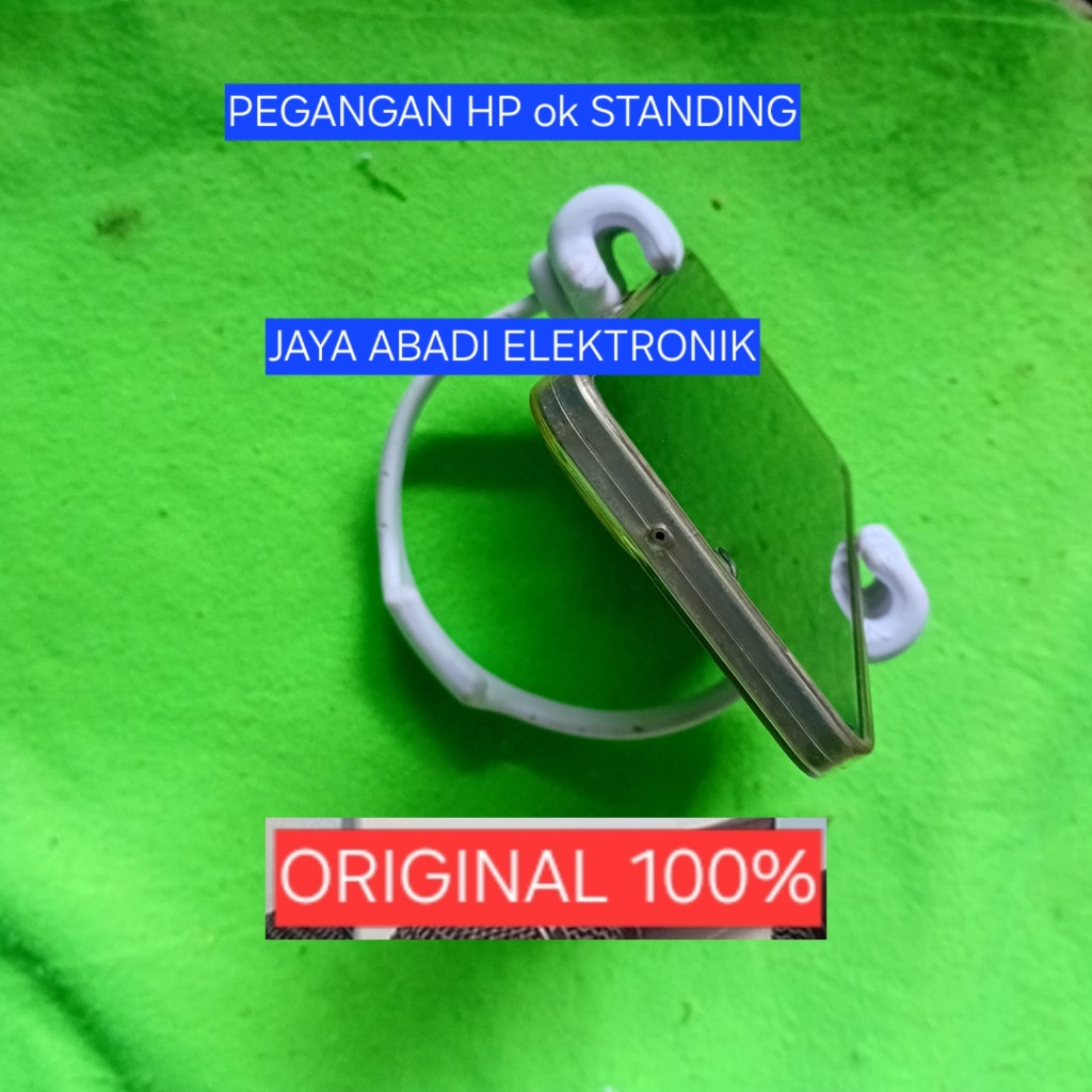 H77 Ok STANDING HOLDER JEPIT HP FLEXSIBLE ORI 100% Stand Handphone Lazy Pod Arm Tripod Desk Meja Kli