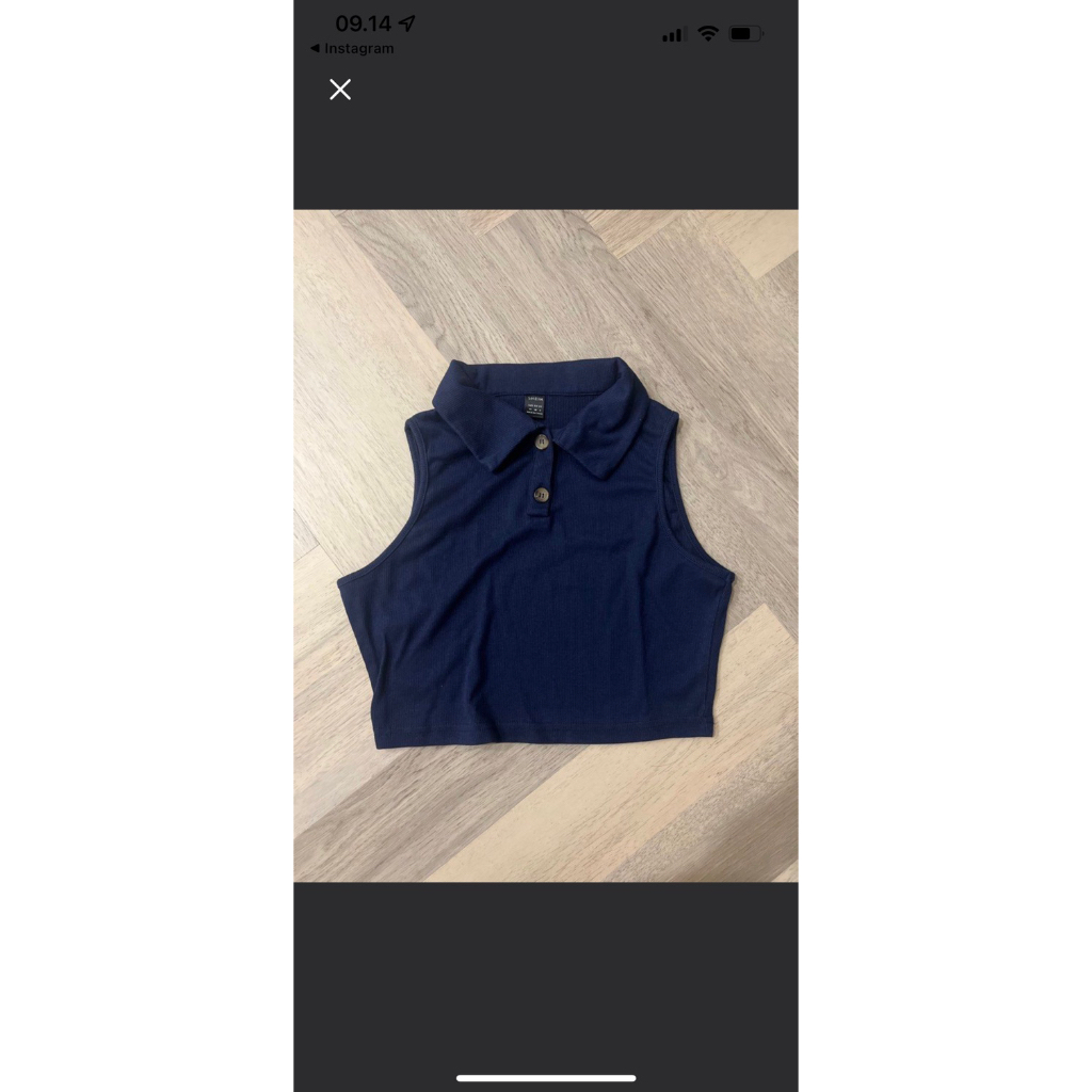 tanktop shein warna navy