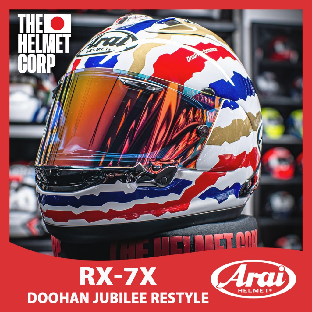 ARAI RX7X DOOHAN JUBILEE RESTYLE FULL FACE MOTOGP HELMET RX-7X DOOHAN ORIGINAL