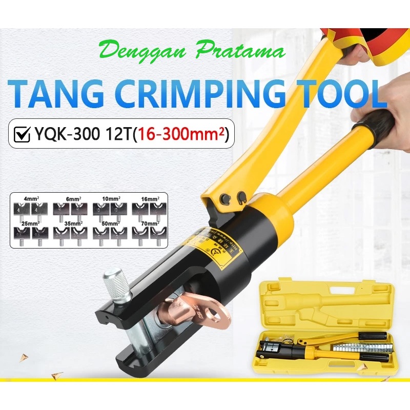 Tang Skun Kabel 300mm Tang Lurus YQK-300 Crimping Hidrolik Manual Tool Tang Scoen Kabel