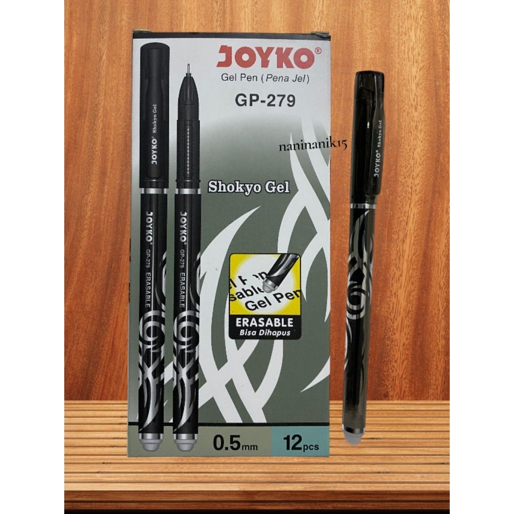 1 PACK PULPEN JOYKO GP-279  PENA SHOKYO GEL / PULPEN TULIS 0.5 / ISI 12 PCS