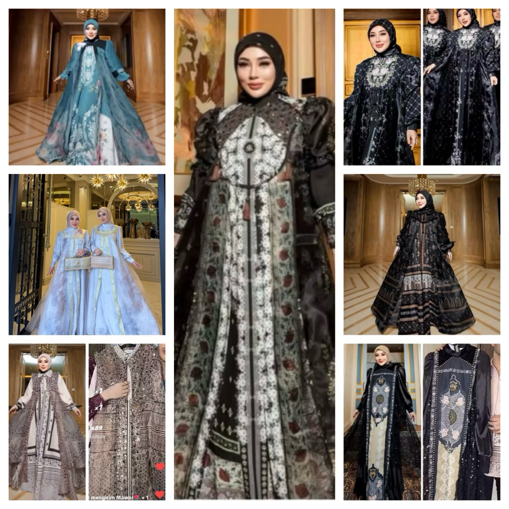 SHELLASAUKIA READY DRESS SARIMBIT LEBARAN GAMIS TERBARU ORI SS