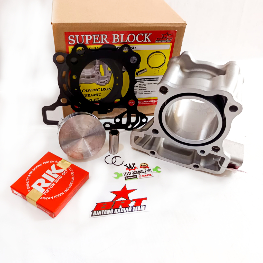 BLOK BRT CERAMIC SONIC CB 150 CBR 150R LED SUPRA GTR CBX BORE UP KERAMIK 65 63 62 57.28MM 180 190CC