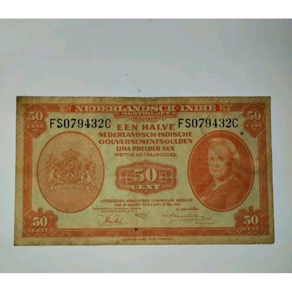 uang kuno 50 cent nica