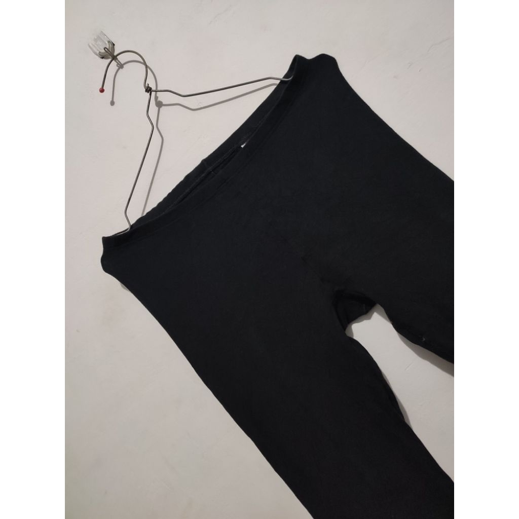 Legging Katun Uniqlo Heattech Extra Warm Hitam