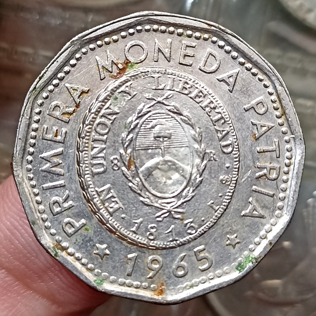 Koin Kuno Argentina 25 Pesos (First Issue of National Coinage in 1813 ) Tahun 1965