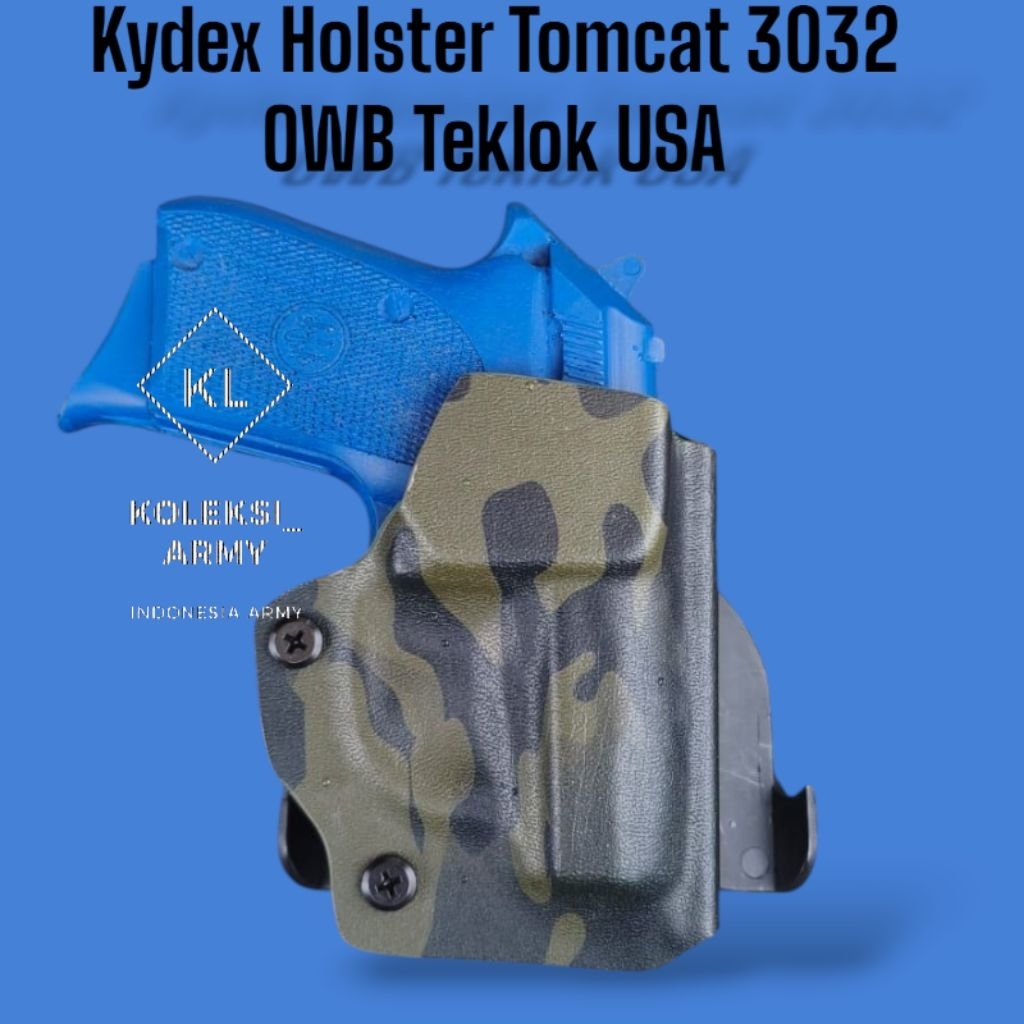 KYDEX HOLSTER BERETTA TOMCAT 3032 OWB PAKAI PADDLE KLIP USA