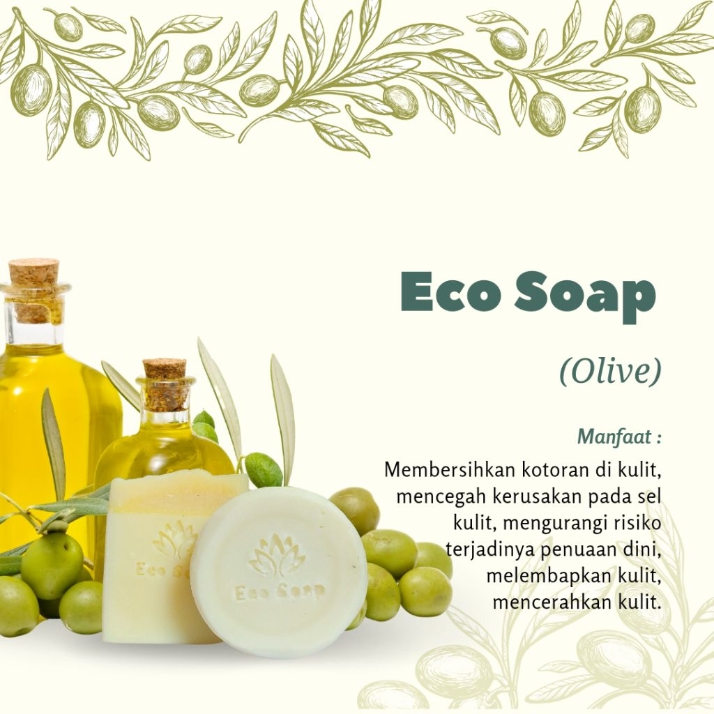 Ecosoap- Castile Soap (Olive) /Olive Radiance Bar