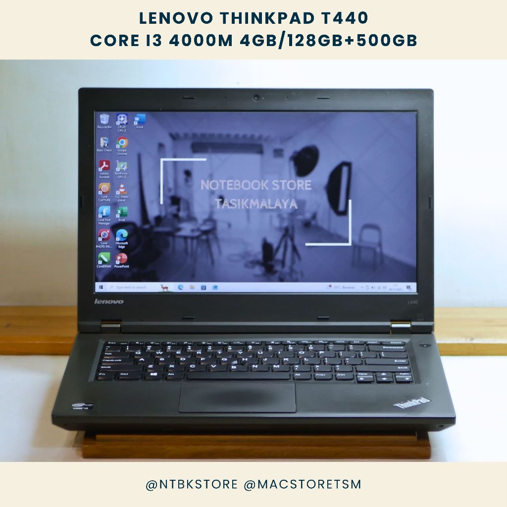 Lenovo ThinkPad L440 Core i3 4000M Gen 4 4GB/128GB+500GB Laptop Windows