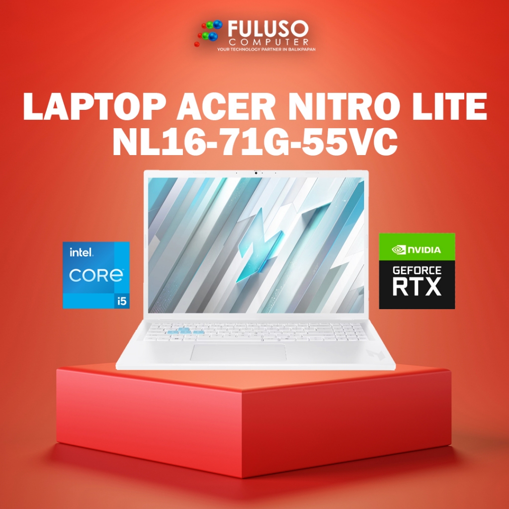 Acer Nitro Lite NL16 71G 55VC i5 13420H/16GB/512GB SSD/GeForce RTX 4050 6GB/16WUXGA/Windows 11 Home+