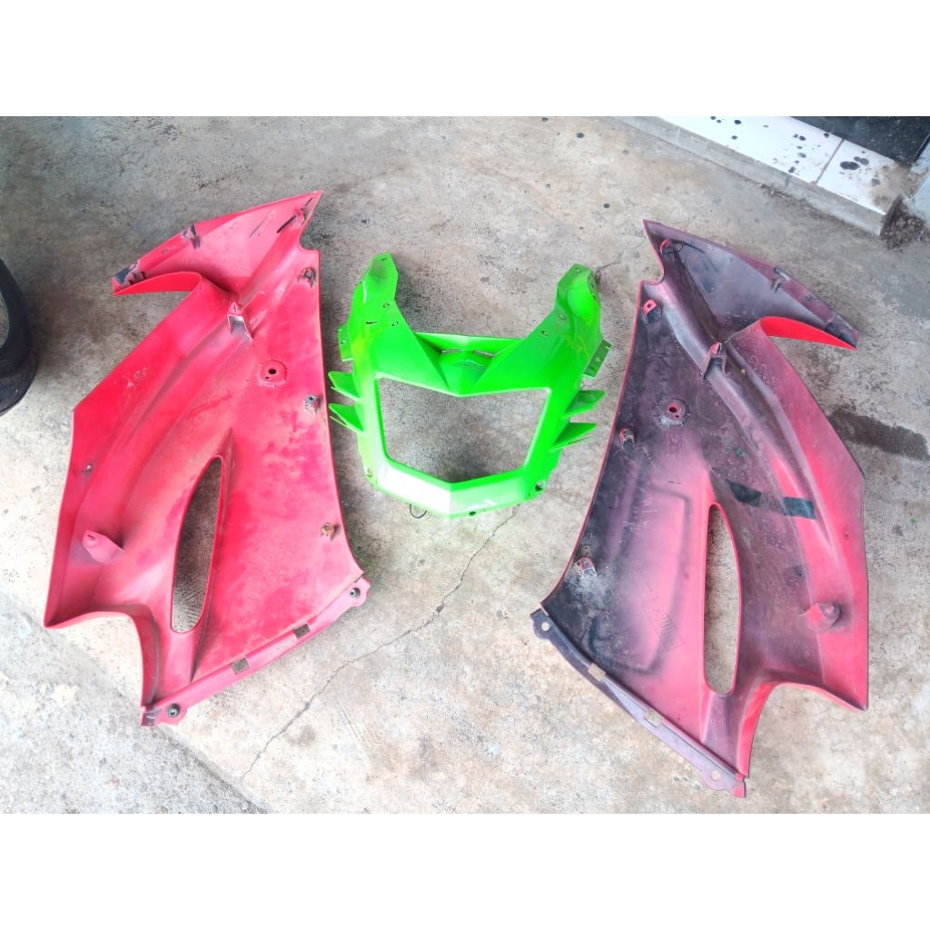 paket komplit fairing depan ninja rr new Original copotan