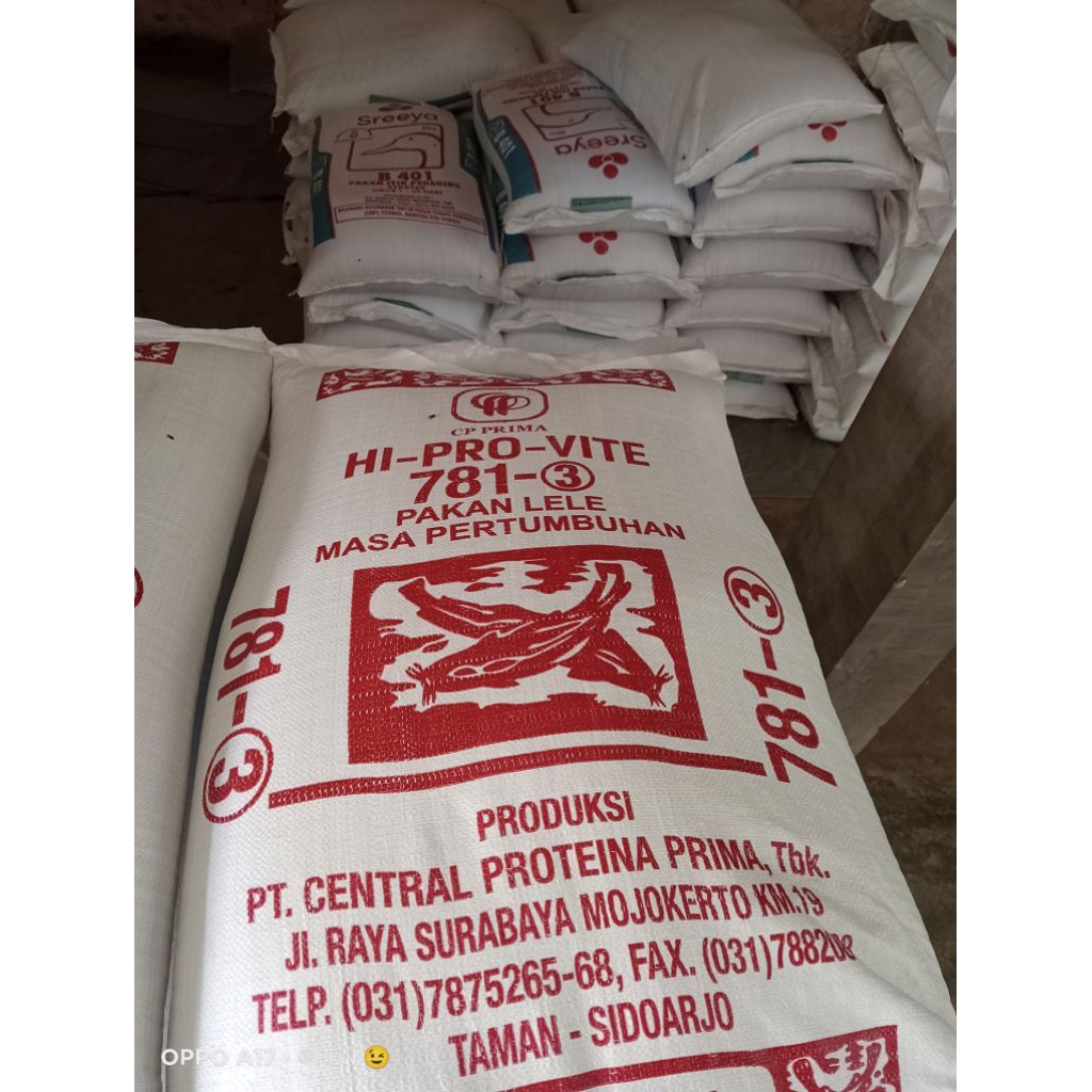 Pelet pakan lele 781-3 eceran 1 kg