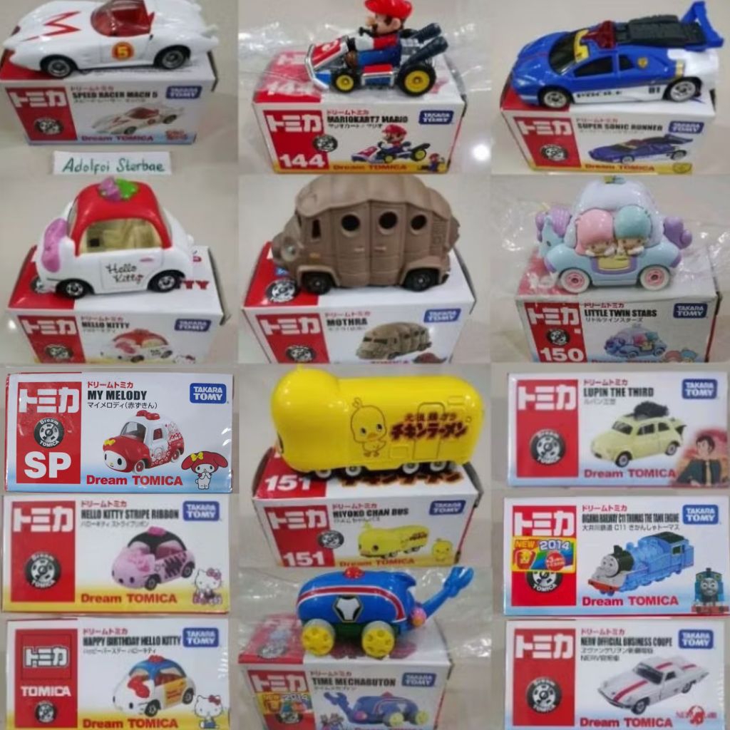 takara tomy dream tomica hello kitty stripe ribbon happy birthday 166 my melody sp nerv official bus