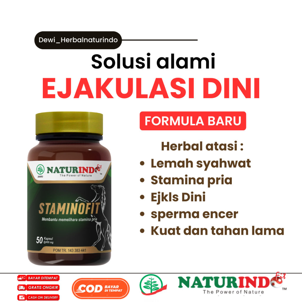 Naturindo Fit - Staminofit 50 Kapsul Herbal Pria dewasa