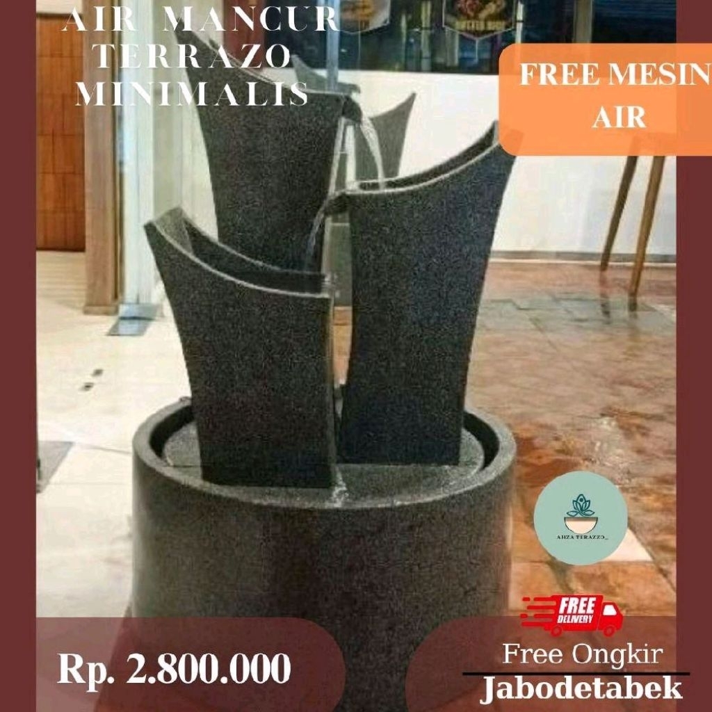 Air Mancur Terazzo | Air Mancur Terrazo Minimalis 