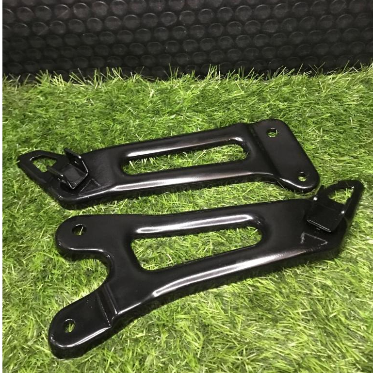 DUDUKAN STEP BELAKANG RX KING NEW – BRACKET FOOTSTEP RX KING NEW 08 SILVER/HITAM + BRACKET KNALPOT