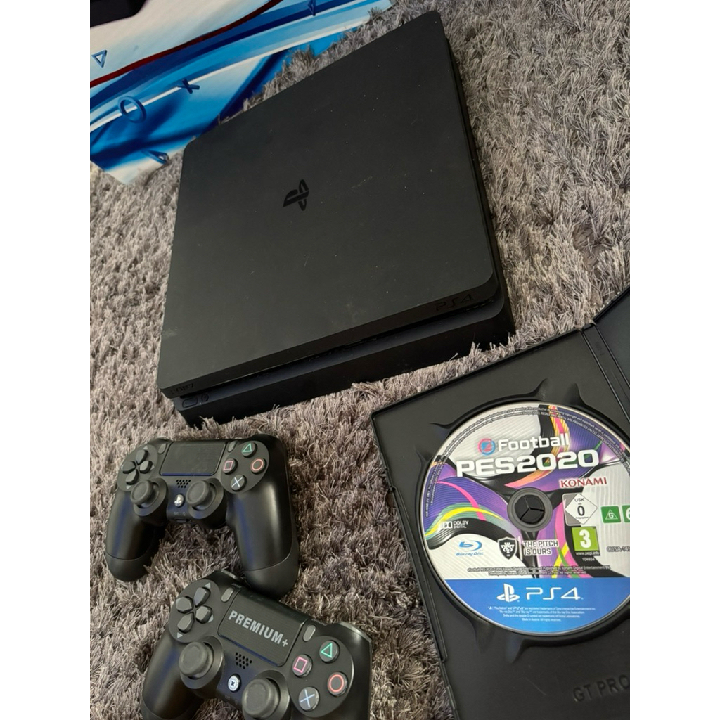 Playstation 4 Slim 2 stik 30 game permanen bola terbaru FC 25 dll + Kaset PES ps4 Jual Murah PS 4