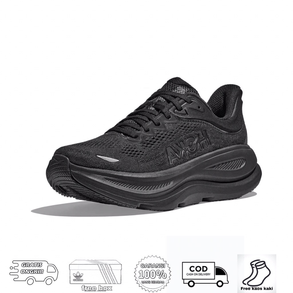 HOKA ONE ONE BONDI 9 " TRIPLE BLACK "