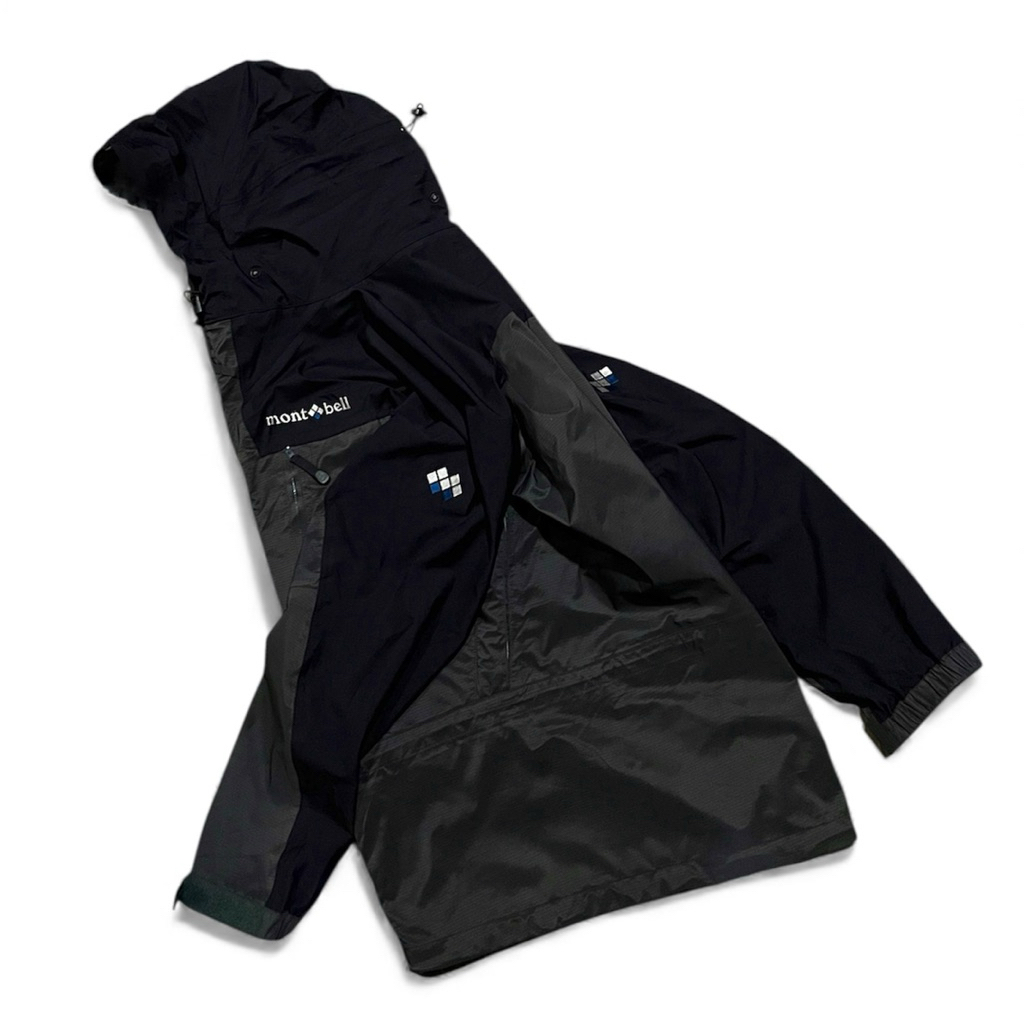 Montbell Jacket Gorpcore Goretex Outdoor Black/grey Original