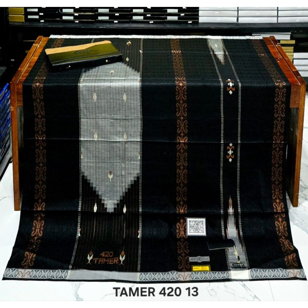TAMER 420 SARUNG TENUN SUTRA TAMER 420 100% ORIGINAL SUTRA TENUN RAJA MULIA 420