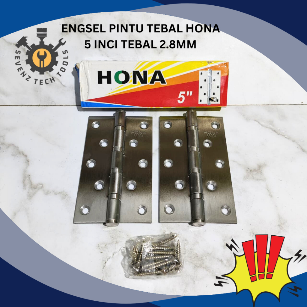 ENGSEL HONA 5" / ENGSEL PINTU JENDELA RUMAH HONA PUTIH TEBAL