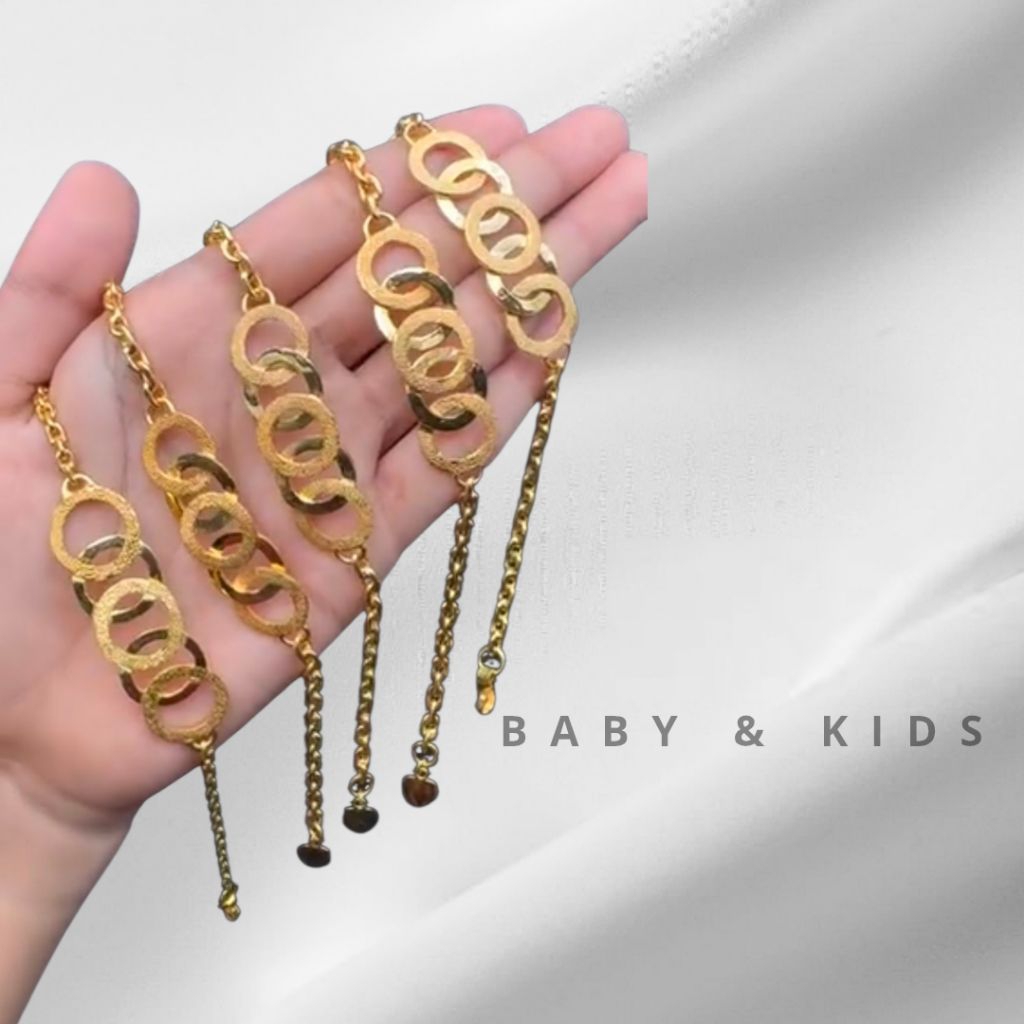 Gelang Rantai Audi gelang aceh anak/bayi/Dewasa Gelang tempah