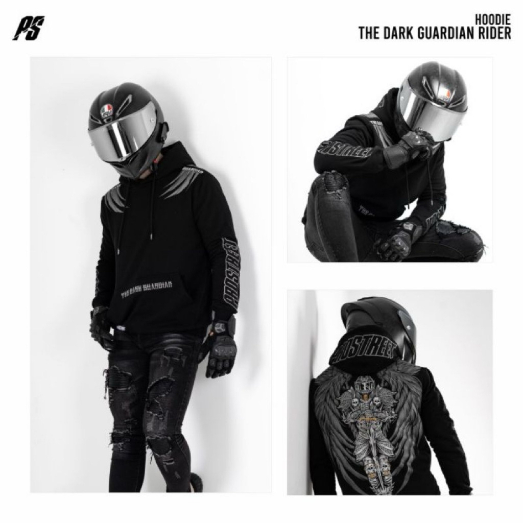 PROSTREET THE DARK GUARDIAN RIDER BLACK XL SECOND GOOD CONDITION